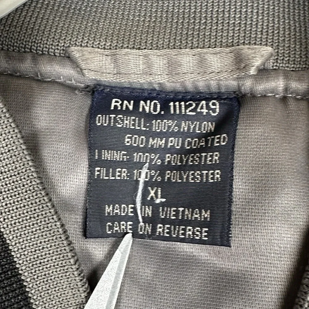 Pro Champ LOS ANGELES Satin Spirit Bomber Jacket Gray‎ XL Insulated Varsity
